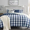Cheapest 🛒 Eddie Bauer Lakehouse Plaid Cotton Duvet Cover Set 🧨