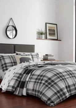 Hot Sale ✨ Eddie Bauer Coal Creek Plaid Cotton Comforter Sham Set 🥰