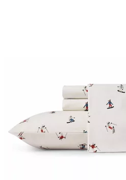 Outlet 👍 Eddie Bauer Ski Slope Flannel Sheet Set 🔔