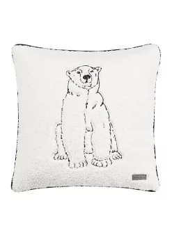 Hot Sale 🎁 Eddie Bauer Cozy Polar Bear Throw Pillow 😀 -Wonderly Shop Belk 2617