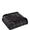 Buy 🔥 Eddie Bauer Mountain Pine Tartan Yarn Dye Sherpa Throw Blanket 🎉 -Wonderly Shop Belk 2622
