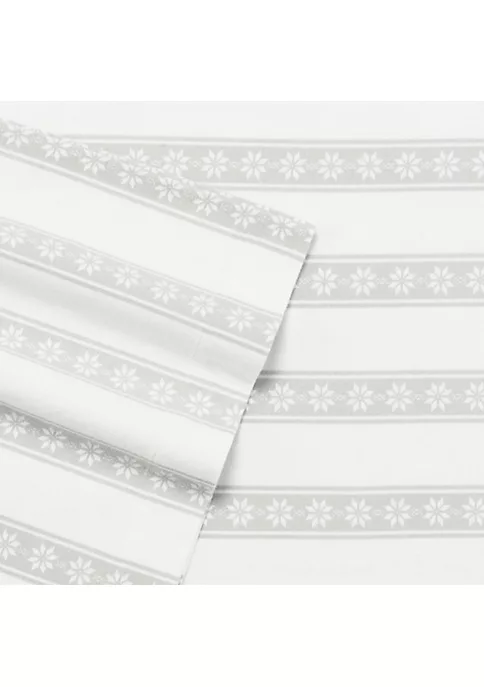 Best Sale ✨ Eddie Bauer Snowflake Fair Isle 4-Piece Graphic Flannel Sheet Set 🛒 5 Best Sale ✨ Eddie Bauer Snowflake Fair Isle 4-Piece Graphic Flannel Sheet Set 🛒 - Image 3