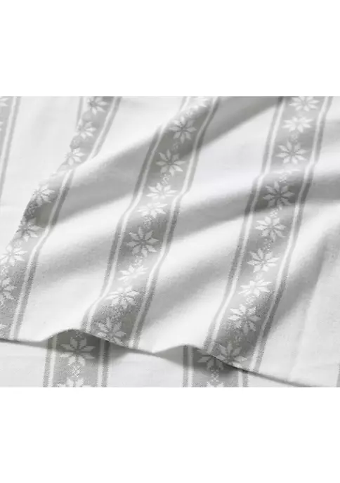 Best Sale ✨ Eddie Bauer Snowflake Fair Isle 4-Piece Graphic Flannel Sheet Set 🛒 8 Best Sale ✨ Eddie Bauer Snowflake Fair Isle 4-Piece Graphic Flannel Sheet Set 🛒 - Image 6