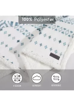 Top 10 ⭐ Eddie Bauer Mountain Village 1-Piece Ultra Sherpa Blanket 🎉 -Wonderly Shop Belk 2649