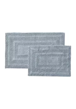 Discount 🔥 Eddie Bauer Logan Cotton Solid 2-Piece Rug Set ❤️ -Wonderly Shop Belk 2661