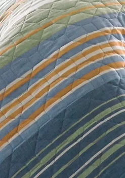 Deals 🎁 Eddie Bauer Yakima Valley Stripe Cotton Quilt Set 🔔 -Wonderly Shop Belk 2664