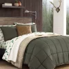 New 💯 Eddie Bauer Sherwood Micro Suede Sherpa Comforter Sham Set ⌛