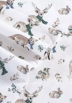 Budget 🎉 Eddie Bauer Woodland Friends 4-Piece Cotton Flannel Sheet Set 👏 -Wonderly Shop Belk 2676