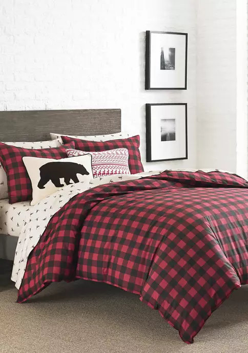 Hot Sale ✔️ Eddie Bauer Mountain Plaid Duvet Cover Set ❤️ 5 Hot Sale ✔️ Eddie Bauer Mountain Plaid Duvet Cover Set ❤️ - Image 3