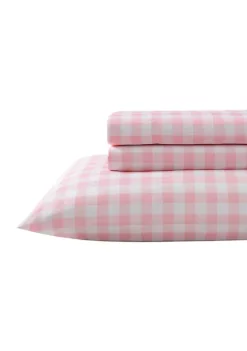 Outlet ✨ Eddie Bauer Poppy Plaid 4-Piece Sheet Set 👏 -Wonderly Shop Belk 2702