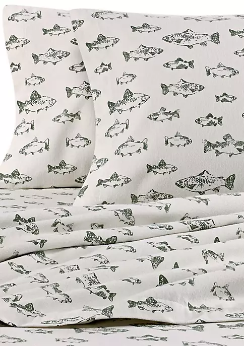 Cheap ๐ฅฐ Eddie Bauer School Of Fish Flannel Sheet Set โ๏ธ 4 Cheap ๐ฅฐ Eddie Bauer School Of Fish Flannel Sheet Set โ๏ธ - Image 2