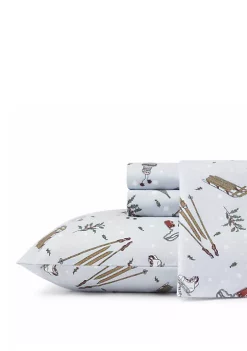 Discount 🤩 Eddie Bauer Snow Days Flannel Sheet Set 🔔 -Wonderly Shop Belk 2723