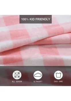 Discount 😉 Eddie Bauer Kids Poppy Plaid Fleece Blanket 🎉 -Wonderly Shop Belk 2730