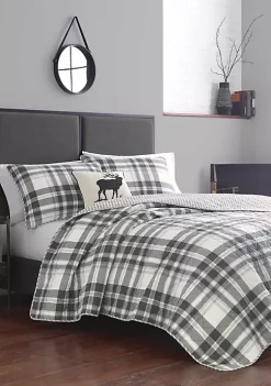 Buy 🔔 Eddie Bauer Coal Creek Plaid Cotton Quilt Sets ✨