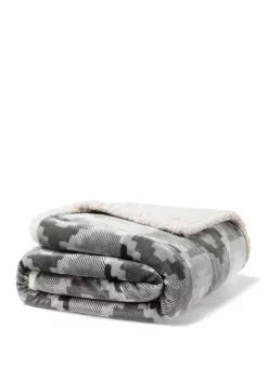 Buy 💯 Eddie Bauer Copper Creek Sherpa Throw Blanket ✔️ -Wonderly Shop Belk 2744