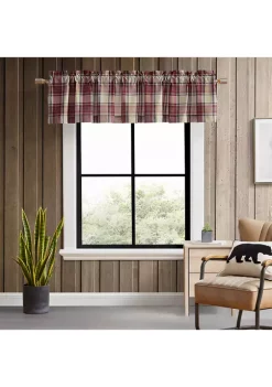 Cheapest 🤩 Eddie Bauer Edgewood Plaid Pole Top Window Valance 🎉 -Wonderly Shop Belk 2788