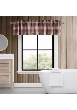 Cheapest 🤩 Eddie Bauer Edgewood Plaid Pole Top Window Valance 🎉 -Wonderly Shop Belk 2789