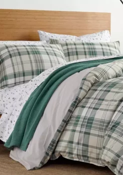 Hot Sale 💯 Eddie Bauer Timbers Plaid Cotton Duvet Cover Set 🛒 -Wonderly Shop Belk 2798