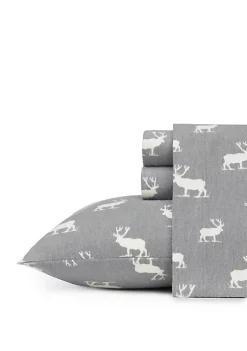 Promo ❤️ Eddie Bauer Elk Grove Flannel Sheet Set-Twin 💯 -Wonderly Shop Belk 2840