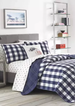 Outlet 👏 Eddie Bauer Lakehouse Plaid Cotton Quilt Sets 🔔