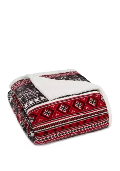 Coupon ⌛ Eddie Bauer Classic Fair Isle Black Blanket 🔥 -Wonderly Shop Belk 2848