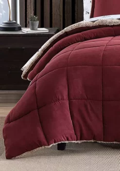 New 🛒 Eddie Bauer Sherwood Micro Suede 3 Piece Comforter Bedding Set 🥰