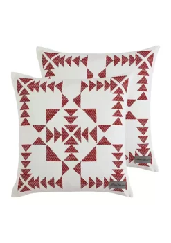 Flash Sale 🌟 Eddie Bauer Arrowhead 100% Cotton Canvas- 2 Piece- Pillow Cover Set 🧨 -Wonderly Shop Belk 2879