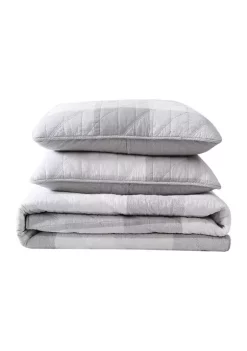 Budget 😀 Eddie Bauer Boulder Plaid 3-Piece Cotton Quilt Set 🔥 -Wonderly Shop Belk 2891