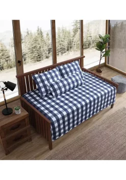 Cheapest ⌛ Eddie Bauer Lakehouse Plaid 4-Piece Cotton Bonus Daybed Set ✔️ -Wonderly Shop Belk 2906