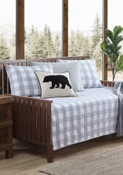 Cheapest ⌛ Eddie Bauer Lakehouse Plaid 4-Piece Cotton Bonus Daybed Set ✔️ -Wonderly Shop Belk 2909