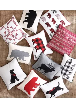 Best Sale ๐ Eddie Bauer Cabin Plaid Bear 100% Cotton Canvas- 2 Piece- Pillow Cover Set โญ