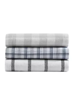 Buy 😍 Eddie Bauer Lakehouse Plaid 4-Piece Cotton Sheet Set ⌛ -Wonderly Shop Belk 2952
