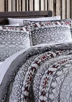 Buy 🤩 Eddie Bauer Clyde Hill Stripe Micro Suede Comforter Set 🥰