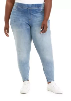 Flash Sale 🎁 Wonderly Plus Size Pull On Skinny 👖 Jeans - Short Length ✔️ -Wonderly Shop Belk 300