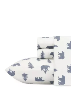 New 🤩 Eddie Bauer Bear And Trees Flannel Sheet Set ❤️ -Wonderly Shop Belk 3006
