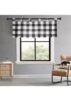 Budget ✨ Eddie Bauer Canyon Plaid Tab Top Window Valance ✔️ -Wonderly Shop Belk 3025