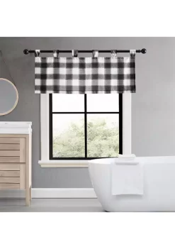 Budget ✨ Eddie Bauer Canyon Plaid Tab Top Window Valance ✔️ -Wonderly Shop Belk 3026