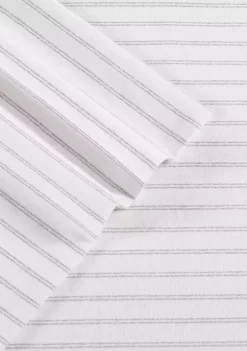 Hot Sale ⌛ Eddie Bauer Trail Stripe 4-Piece Cotton Flannel Sheet Set 👍 -Wonderly Shop Belk 3035