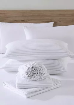 Hot Sale ⌛ Eddie Bauer Trail Stripe 4-Piece Cotton Flannel Sheet Set 👍 -Wonderly Shop Belk 3036