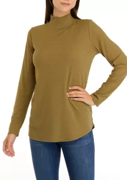 Brand new 🎉 Wonderly 👩 Women's Long Sleeve Mock Neck Top 🛒 -Wonderly Shop Belk 304