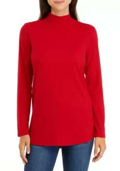 Brand new 🎉 Wonderly 👩 Women's Long Sleeve Mock Neck Top 🛒 -Wonderly Shop Belk 305
