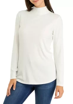 Brand new 🎉 Wonderly 👩 Women's Long Sleeve Mock Neck Top 🛒 -Wonderly Shop Belk 306