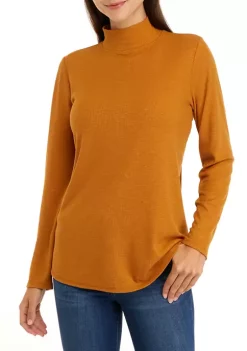 Brand new 🎉 Wonderly 👩 Women's Long Sleeve Mock Neck Top 🛒 -Wonderly Shop Belk 307