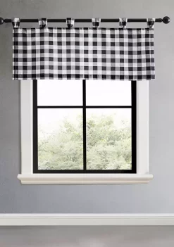 Coupon 🔔 Eddie Bauer Mountain Plaid Tab Top Window Valance 👍 -Wonderly Shop Belk 3072
