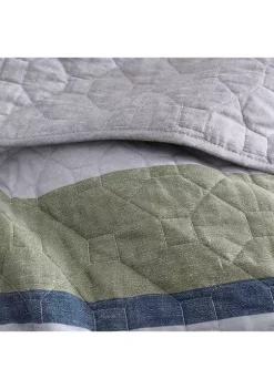 Cheap ✨ Eddie Bauer Salmon Ladder 100% Cotton- 3 Piece- Reversible Quilt Set 🤩 -Wonderly Shop Belk 3082