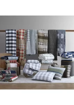 Cheap ✨ Eddie Bauer Salmon Ladder 100% Cotton- 3 Piece- Reversible Quilt Set 🤩 -Wonderly Shop Belk 3084