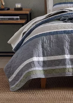 Cheap ✨ Eddie Bauer Salmon Ladder 100% Cotton- 3 Piece- Reversible Quilt Set 🤩 -Wonderly Shop Belk 3085