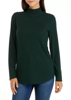 Brand new 🎉 Wonderly 👩 Women's Long Sleeve Mock Neck Top 🛒 -Wonderly Shop Belk 310