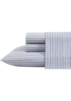 Deals ⭐ Eddie Bauer Ticking Stripe 4-Piece Sheet Set 🧨