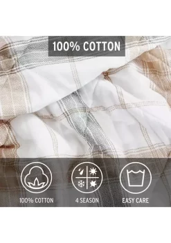 Cheap ⌛ Eddie Bauer Jetty Island Plaid 3-Piece Cotton Quilt Set 🛒 -Wonderly Shop Belk 3159